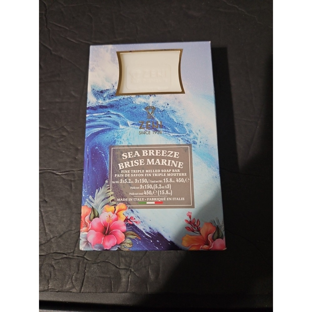 Saponificio Zeni Sea Breeze Brise Marine Triple Milled Soap New Made In Italy